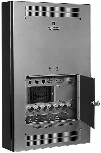 W-906A UL IN-WALL MIXER/AMPLIFIER- 60 W- 6 MODULE PORTS- EXPANDABLE TO 8 PORTS W/ WE-2